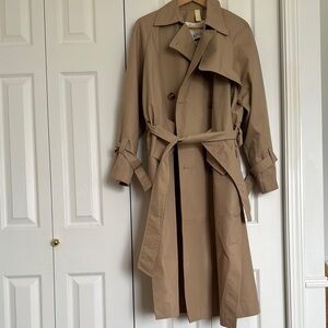 Classic Tan Trench Coat - Oversize Brixtol Textiles
